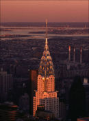 Sunset on the Chrysler.